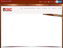 Tablet Screenshot of dsccabinets.com
